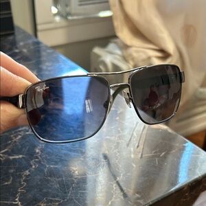 Ray-Ban Silver and Black Sunglasses
